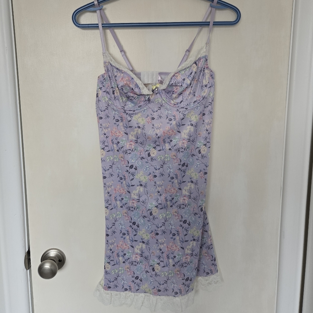 SHEIN Lavender Floral Chemise